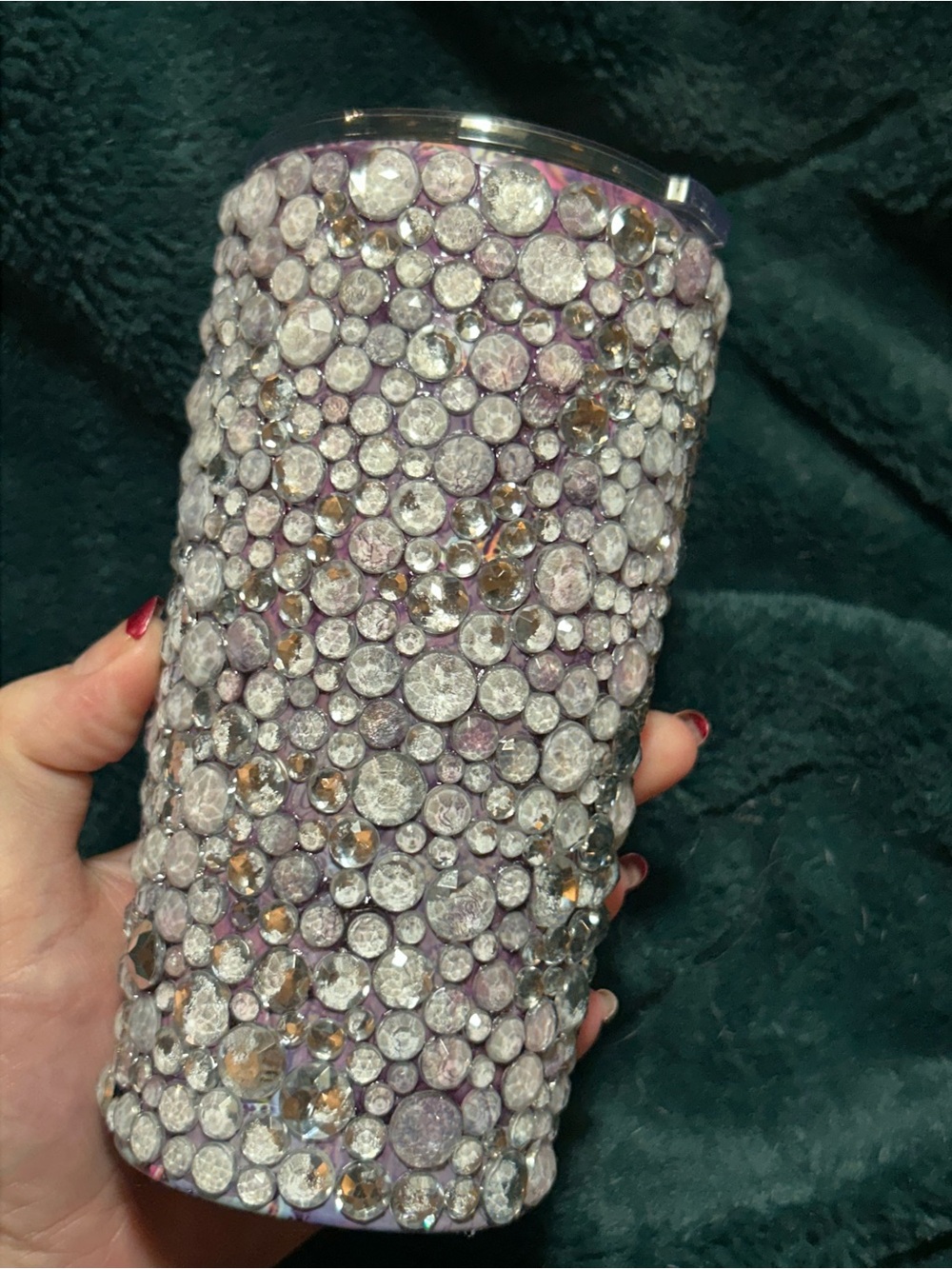 Sparkling Purple Crystal Rhinestone Tumbler. Prettiest one I ever saw!